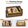 Mixoo 4x6 Picture Frame Rotating Photo Frame, Wooden Picture Frames