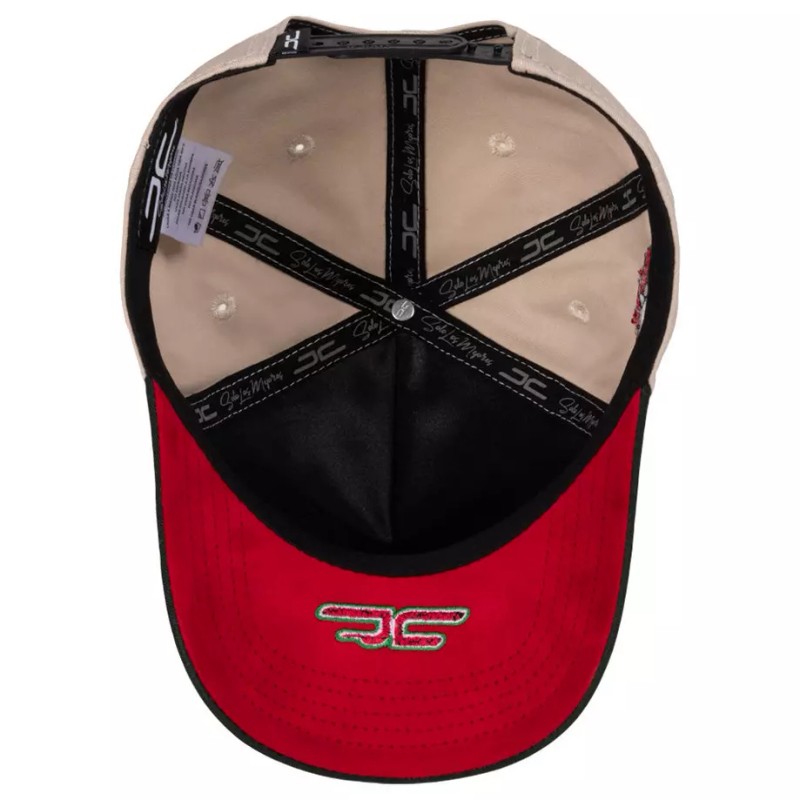 JC HATS BEIGE SNAPBACK WATERMELON CAT 1920 BEIGREEN