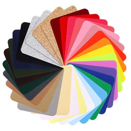 AUGSHY 33 Pcs Iron On Patches, 31 Colors Great for Jeans Crafts