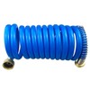 Darnassus Heavy-duty PU Coil Hose, Self-Coiling Garden Hose with Solid