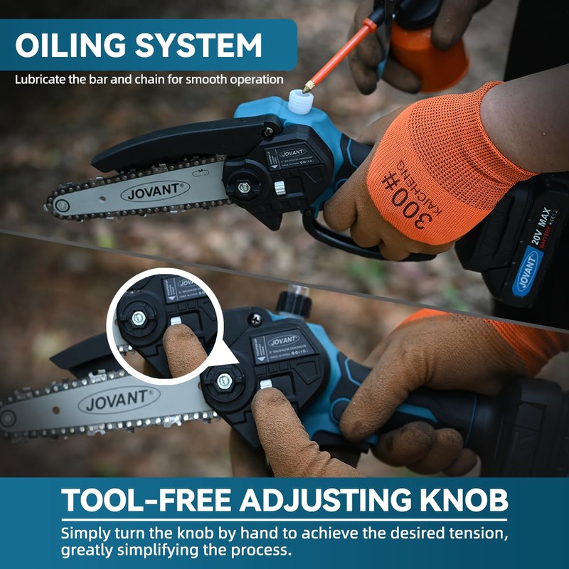 Jovant Cordless Pole Saws for Tree Trimming,2-In-1 Mode Cordless Pole