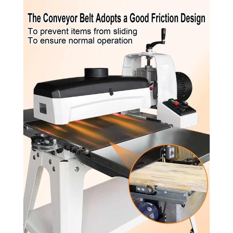100 Grit Drum Sander Feed Belt Conveyor Compatble with JET