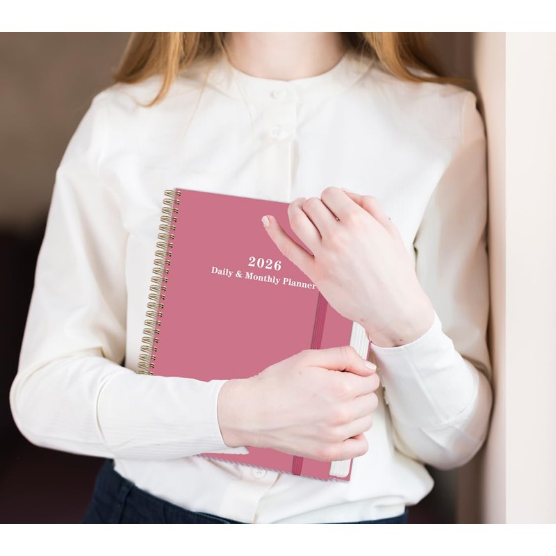 2026 Daily & Monthly Planner Calendar - Full Page a