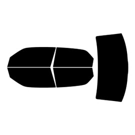 True Line Automotive Precut Window Tint Kit Nano Compatible with Chrysler 300 Sedan 2005-2010 35% Fronts 5% Backs