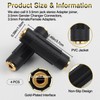 Brvlsoc 3.5mm Stereo Jack Female-to-Female Audio Adapter (4-Pack) – Gold-Plated