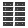 Metal Fixing Bracket Connector, Flat Tie Plate 10PCS 2 Holes