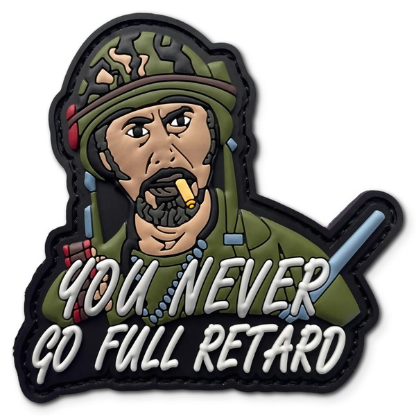 Never Go Full PVC Patch: Humorous Morale Patch with Hook