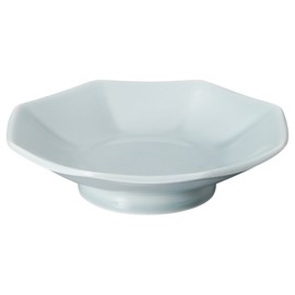 Chinese Open Celadon Octagonal Plate, 7.7 x 1.8 inches (19.5 x 4.5 cm), For Restaurants, Inns, Japanese Tableware, Restaurants, Commercial Use