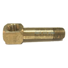 EDGE INDUSTRIAL Brass 1/8" Long Street Elbow, 1-11/16" Long, D.O.T. Approved (Qty 01)