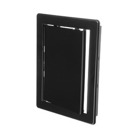 ECOPRO VENT 6" x 8" Black Plastic Access Panel. Service Shaft Door Panel. Plumbing, Electricity, Heating, Alarm Wall Access Panel for Drywall. Bathroom Services Access Hole Cover.