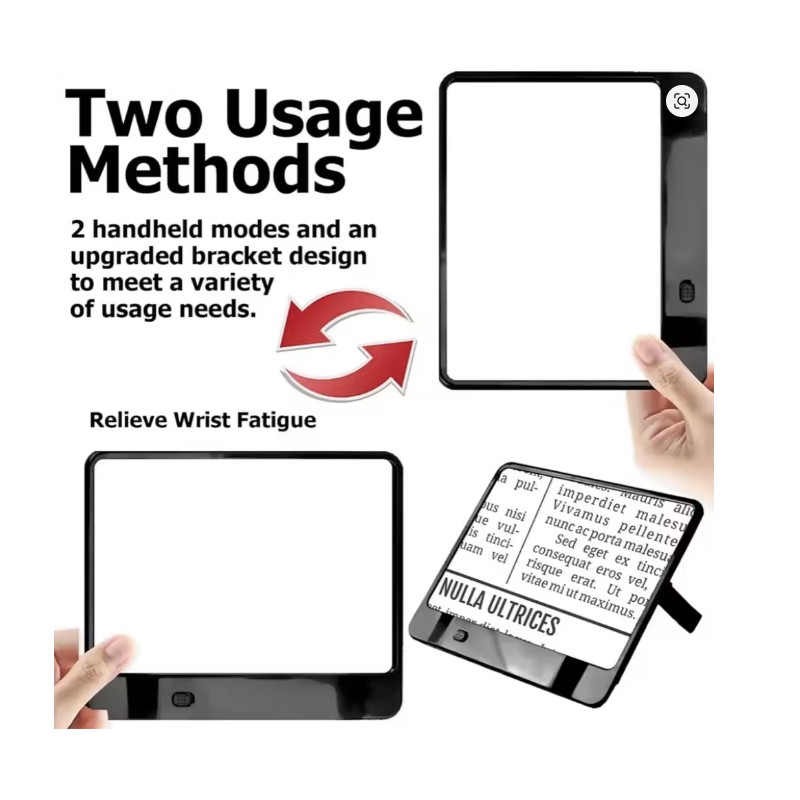 Toolzia Full Page Magnifying Sheet with LED Light