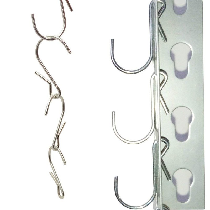 LJY 50 Pieces Clip Type Pot Rack Hanging Grid Hooks