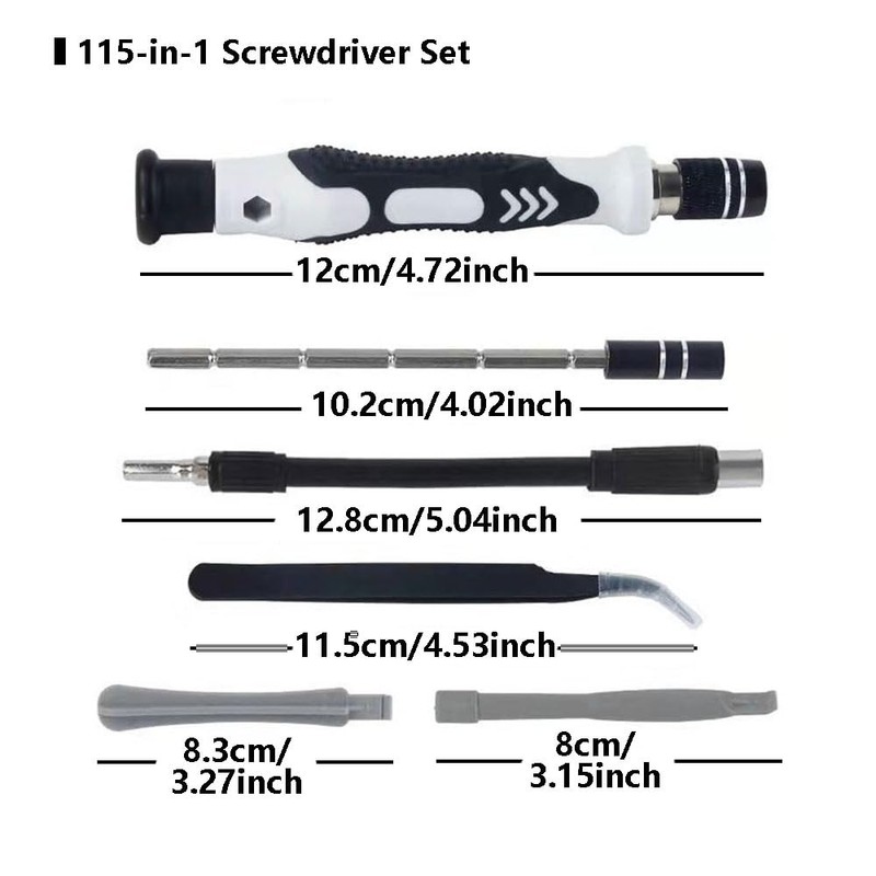 115 in 1 Screwdriver Set, Precision Electronics Repaire Tools Magnetic