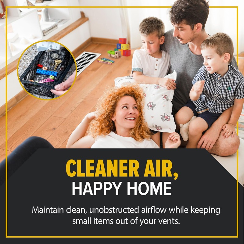 Floor Register Trap/Cover - Screen for Home Air Vent Filters