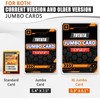 Jumbo Card Sleeves Big Card Protector Sleeves for 3 Ring