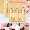 (Warm Discoloration) Jelly Lipstick, Lip Cream with Gold Foil Color