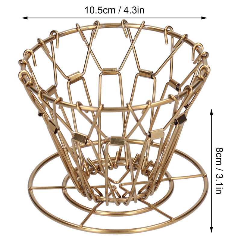 Pour Over Coffee Dripper 304 Stainless Steel Foldable Portable Drip