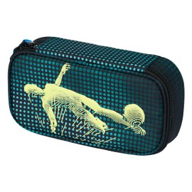 Baagl Pencil Case for Girls - School Pencil Case for Stationery - School Supplies Pencil Case, Boys Pencil Case for School, Football Player, School pencil case