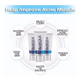 Bioaqua Limpiador Facial con Aloe Vera, Control Grasa y Acné, Todo Tipo de Piel