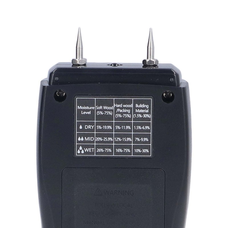 Wood Moisture Meter High Accuracy LCD Display Professional Moisture Content