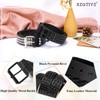 XZQTIVE Studded Belt Punk Rivet Belt Punk Leather Belt for