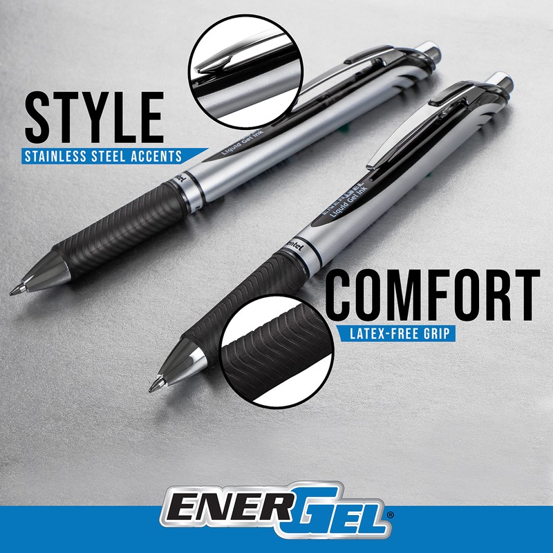 Pentel BL77-S3X EnerGel Retractable Gel Rollerball Pen
