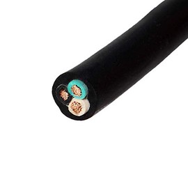 14/3 Bulk Cable 10 Foot - SJOOW Jacket, 15 Amps, 3 Wire, 300v - Water and Oil Resistant