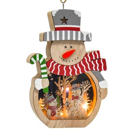 Christmas Decoration Snowman Wooden Ornaments, Christmas Desktop Ornaments Snowman Hanging Ornaments, Xmas Decorations Table Hotel Window Decorations,Gifts for Party Decor