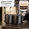 Cosumy Espresso Cups, Black, Set of 4, Made of Ceramic,