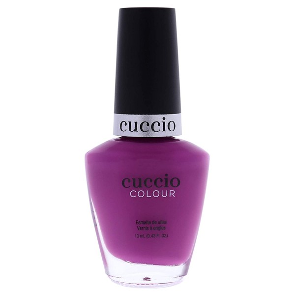 Cuccio Colour Nail Polish - Argentinian Aubergine - Nail Lacquer for Manicures & Pedicures, Full Coverage - Quick Drying, Long Lasting, High Shine - Cruelty, Gluten, Formaldehyde & 10 Free - 0.43 oz