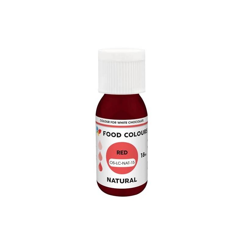 Food Colours Natural Liquid Food Colouring - Red 18ml