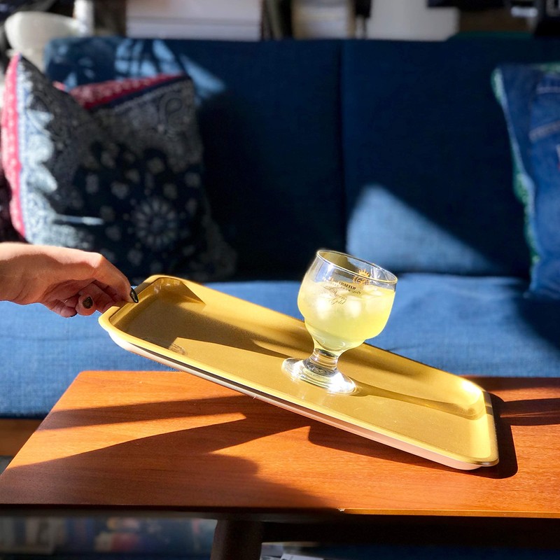 Tribeca Tableware Tray TRIBECA PLATRAY 360 Non Slip Gold M