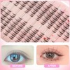 Cat Eye Manga False Eyelashes - Natural, Fluffy, Lashes Cluster