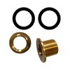 Varile 1 inch brass tank feed-through, thread fitting