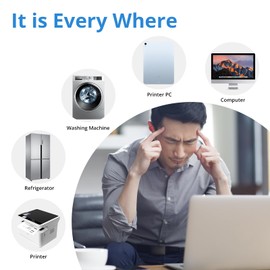 6Pcs Protection Stickers for Smart Phones & Cell Phone, Tablets, Laptops. Computer, Radio, WiFi Router, TV All E-Devices