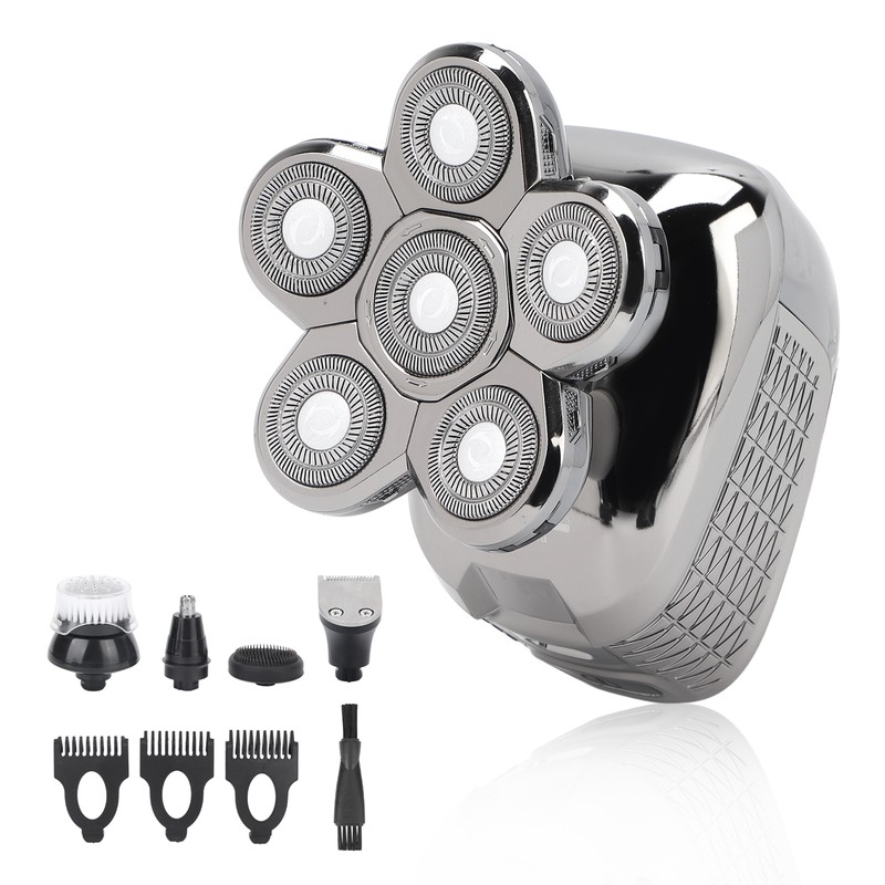 6D Electric Razor 5 in 1 Multifunctional Men Rechargeable Bald