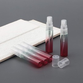 Kesell 20 botellas de vidrio de 5 ml con pulverizador de color degradado, botella de vidrio de niebla fina para limpieza de viaje de aceite esencial