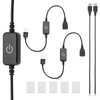 PATIKIL LED Strip Dimmer Switch, 2set DC 5-24V USB Light