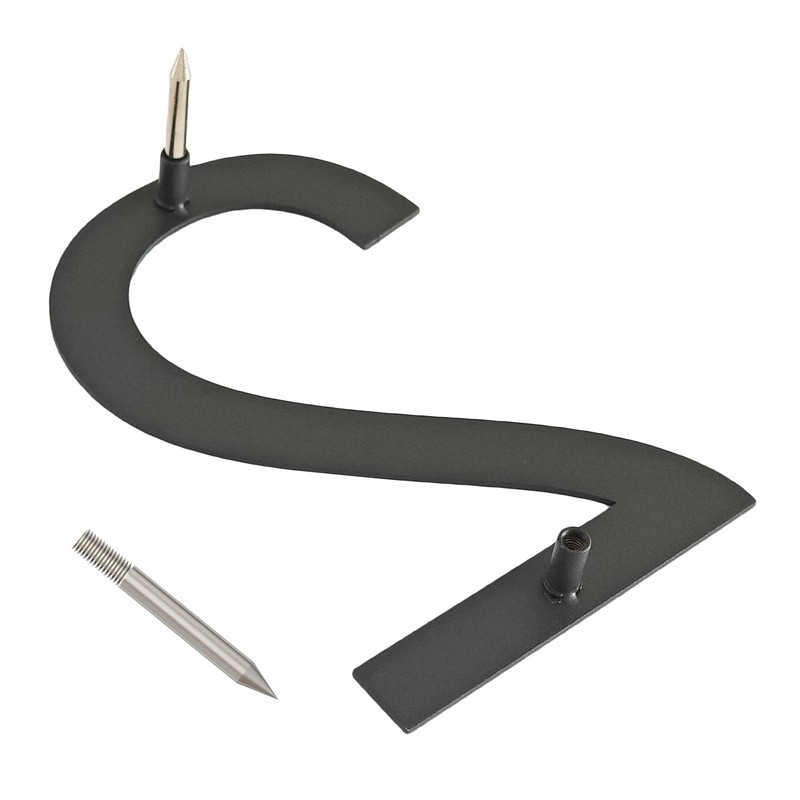 Ywonoby Stainless Steel House Number - RAL 7016 Anthracite Grey