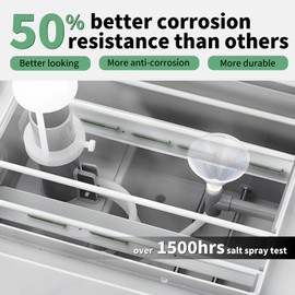 Wood Screws 3 Inch, FIXLINK Deck Screws #10 x 3, 310 PCS, Epoxy Coated, T25 Star Bit Above 1500 Hour Salt Spray Coating Outdoor Decking Screws Excellent Rust Resistant for Wood Fence, Green