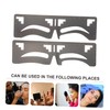 Ipetboom 10 Pcs Eyebrow Ruler Ink Stamp Eyebrow Shaping Ruler