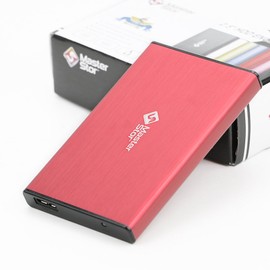 MasterStor 500 GB One Touch Backup Portable Hard Drive USB 3.0 SATA Super-Fast 2.5 inch Hard Drive for Laptop External Hard Disk Drive Red