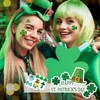 VERKSTAD 24 Sheets St. Patrick's Day Temporary Tattoos, Glitter Shamrock