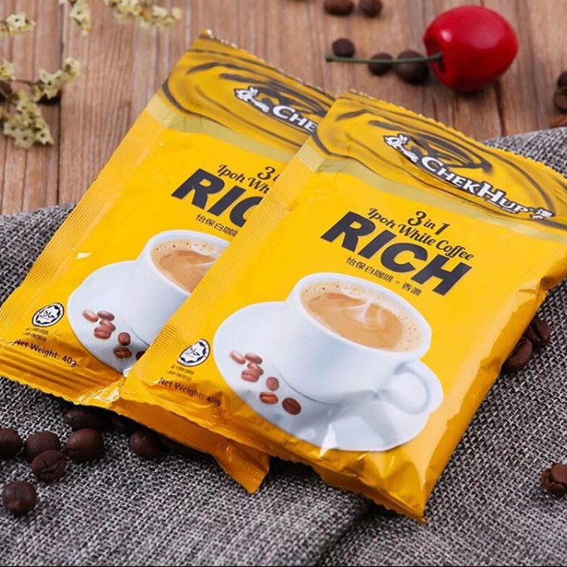 Chek Hup 3 in 1 White Coffee Rich 40g*12 Sachets