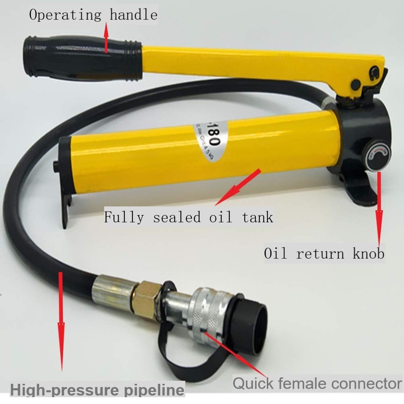 Hydraulic Hand Pump Power Pack 10000psi Single Acting Lifting Manual