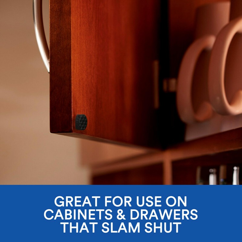 Scotch Black Adhesive Bumper Pads 40 PCS, Self-Stick Rubber Pads