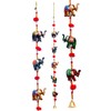 Rastogi Handicrafts Door Hanging Decorative Five Hand Painted Elephant Stringed