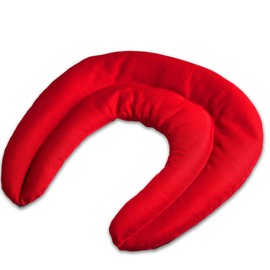 Cherry Stone Neck Pillow with Chambers, Organic Fabric, Red, Cherry Stone Pillow, Neck Pillow, Heat Cushion for Neck