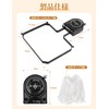 Triangle Corner Strong Suction Cup Drainer Net Holder Floating Garbage