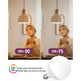 Led Light Bulb, SCR Dimmable Led Bulbs, G120 Globe Bulb, 18W=200W Daylight 5000k Large Globe Light Bulbs, E26 Base,1800 Lumen, Perfect for Indoor Living Room LED Bulbs